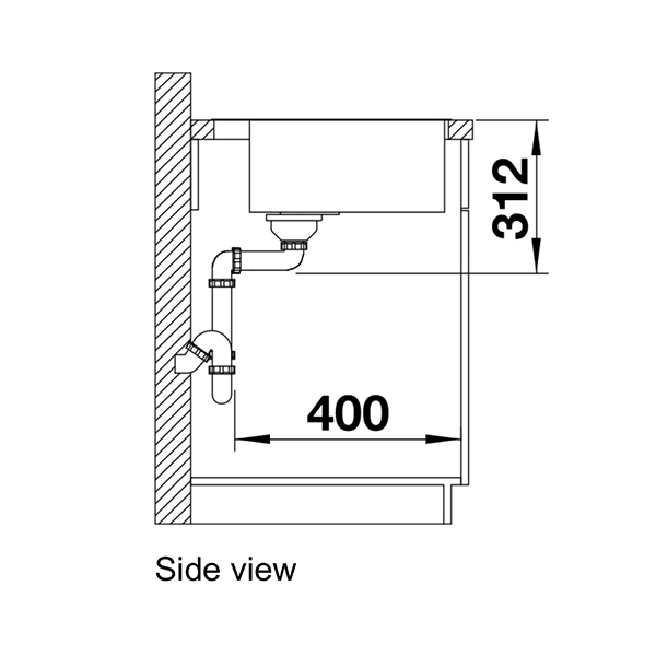 Blanco SUBLINE 500 IF/A Steel Frame Silgranit Inset Sink 5