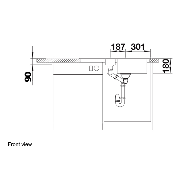 Blanco FAVOS 6 S Silgranit Inset Sink 4