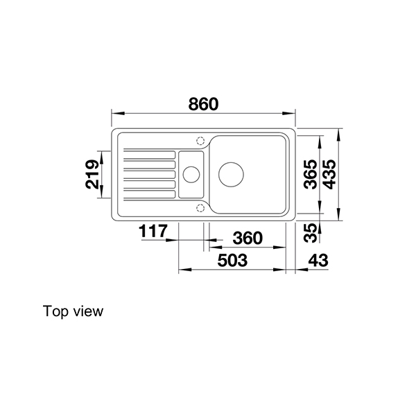 Blanco FAVOS 6 S Silgranit Inset Sink 5