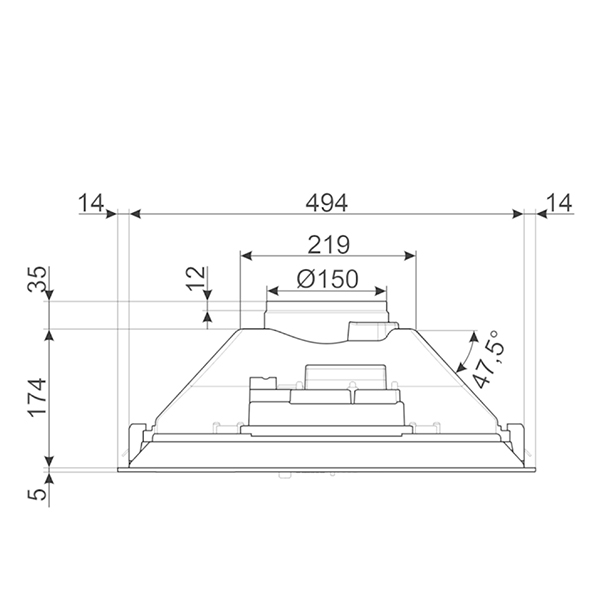 Smeg KI52E3 Canopy Hood 2