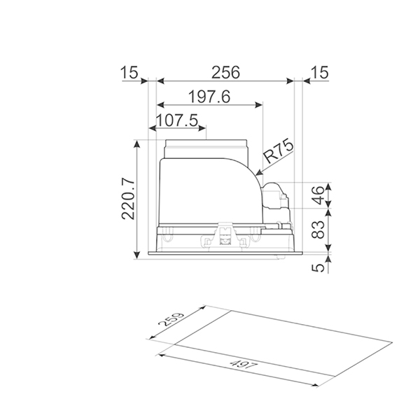 Smeg KI52E3 Canopy Hood 3