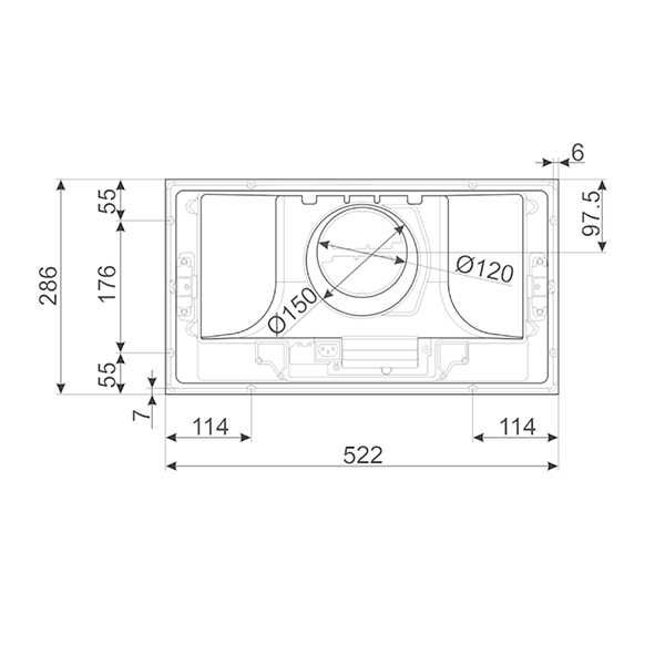 Smeg KI52E3 Canopy Hood 4