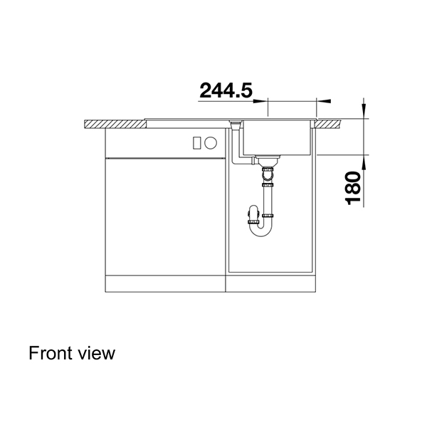 Blanco FAVUM 45 S Silgranit Inset Sink 4