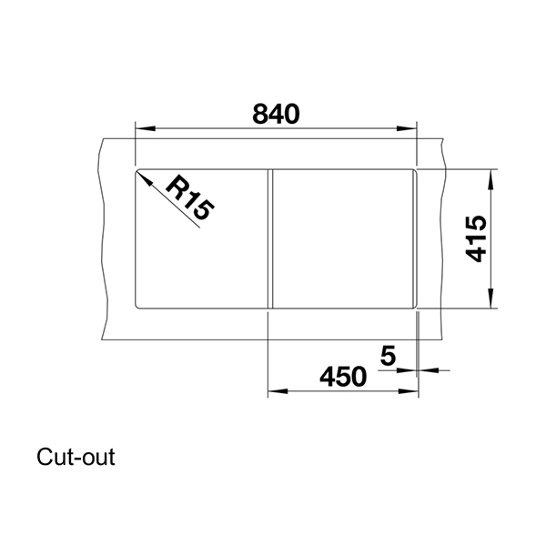 Blanco FAVUM 45 S Silgranit Inset Sink 5