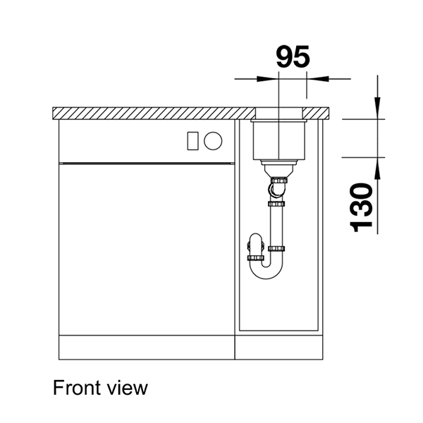 Blanco SUBLINE 160-U Silgranit Undermount Sink 4