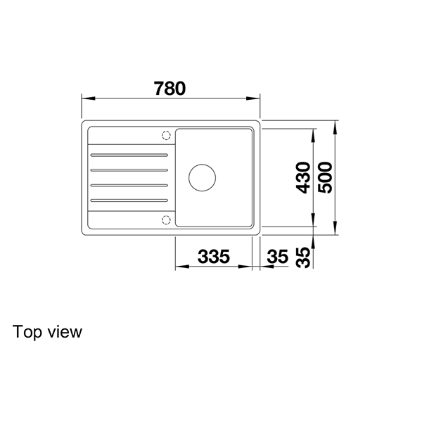 Blanco LEGRA 45 S Silgranit Inset Sink 2