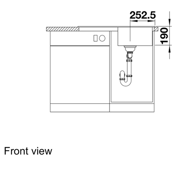 Blanco LEGRA 45 S Silgranit Inset Sink 3