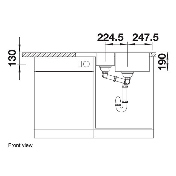 Blanco LEGRA 6 S Compact Silgranit Inset Sink 4