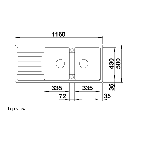 Blanco LEGRA 8 S Silgranit Inset Sink 2