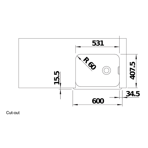 Blanco BELFAST Ceramic Inset Sink 4