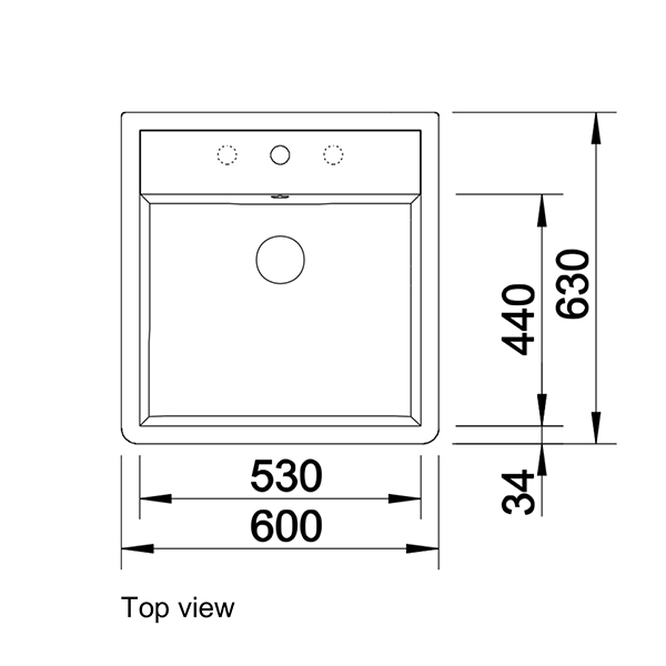 Blanco PANOR 60 Ceramic Inset Sink 2