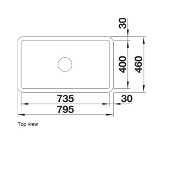 Blanco VILLAE FARM HOUSE SINGLE Ceramic  Inset  Sink 2