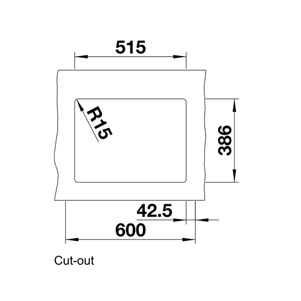 Blanco SUBLINE 350/150-U Ceramic Pura Plus Bowl Undermount Sink 5