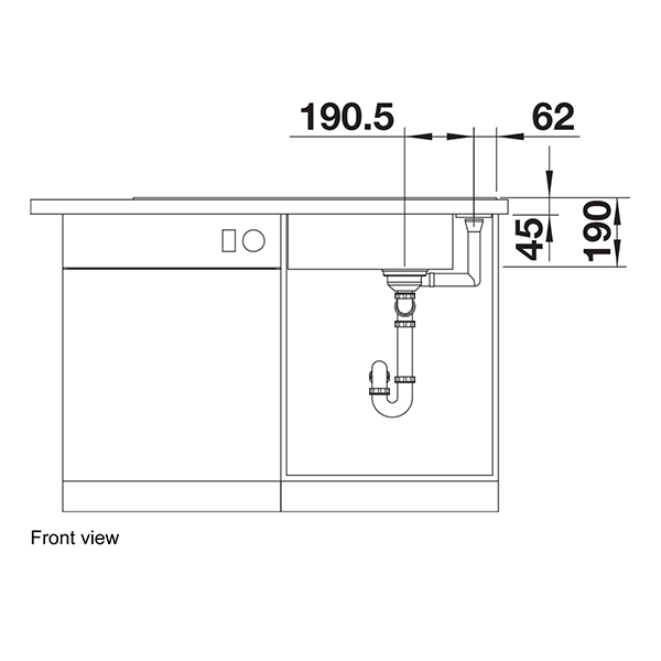 Blanco AXIA III XL 6 S Silgranit Inset Sink 4