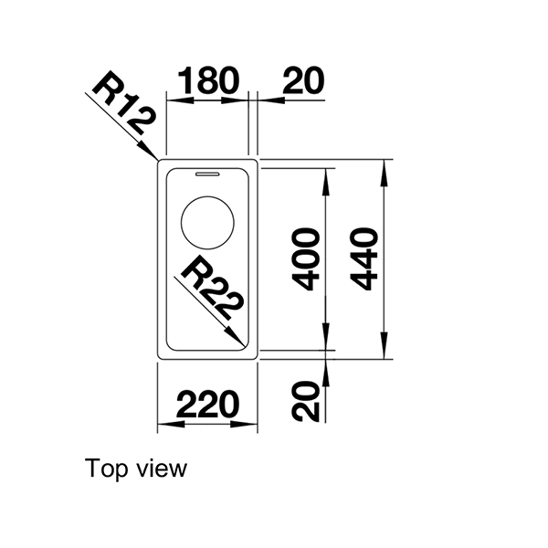 Blanco ANDANO 180-IF Inset Sink 2