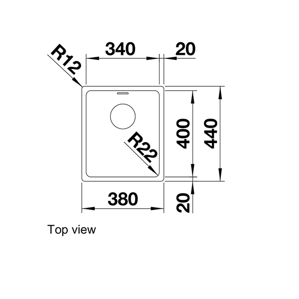 Blanco ANDANO 340 IF Inset Sink 2