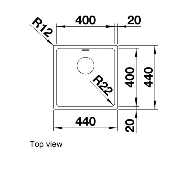 Blanco ANDANO 400 IF Inset Sink 2