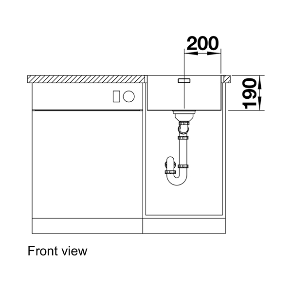 Blanco ANDANO 400 IF Inset Sink 4