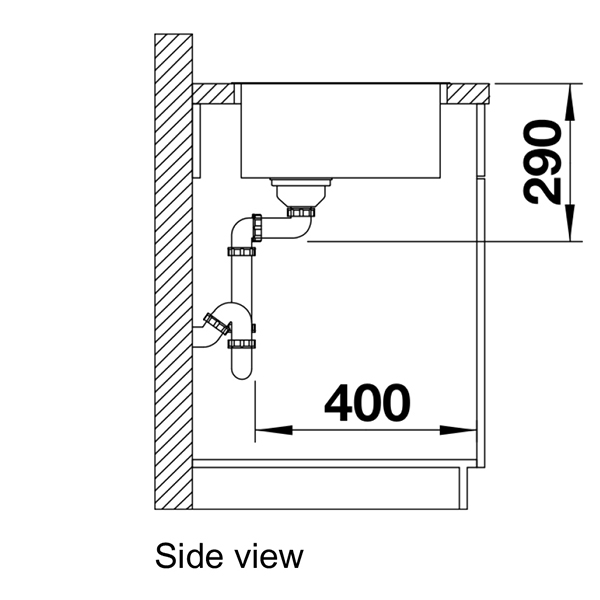 Blanco ANDANO 400 IF Inset Sink 5