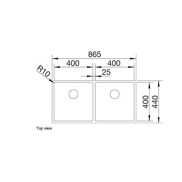 Blanco CLARON 400/400-U Undermount Sink 2