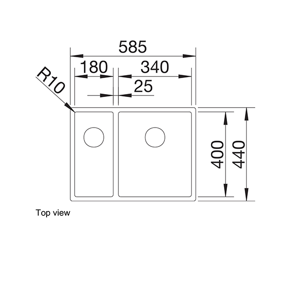 Blanco CLARON 340/180-U Undermount Sink 1