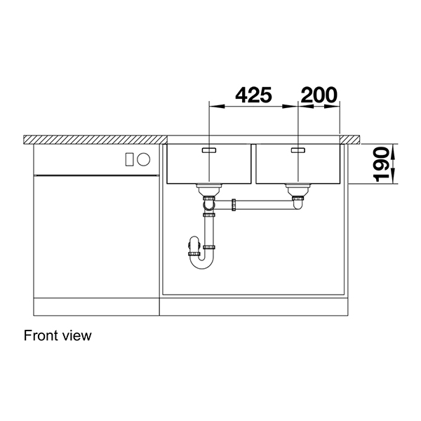 Blanco  ANDANO 400/400-U Undermount Sink 3