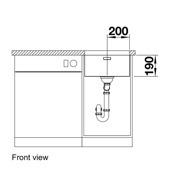 Blanco  ANDANO 400-U Undermount Sink 3