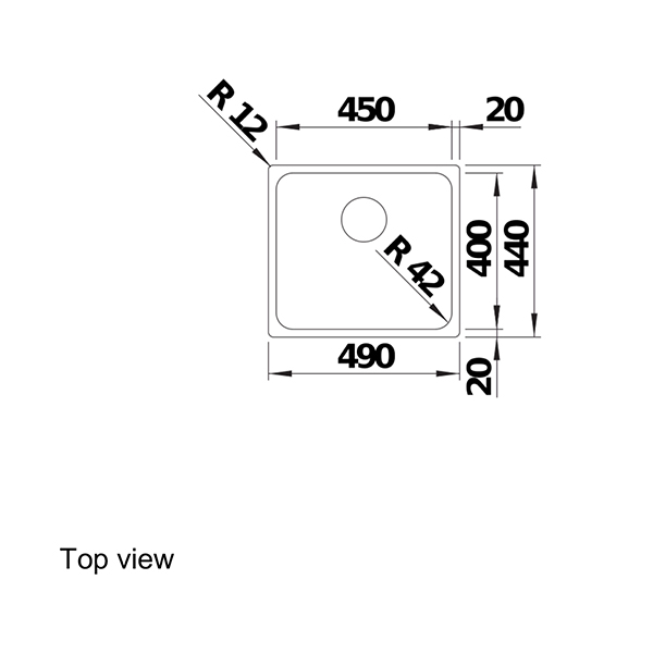 Blanco SOLIS 450-U Undermount Sink 5