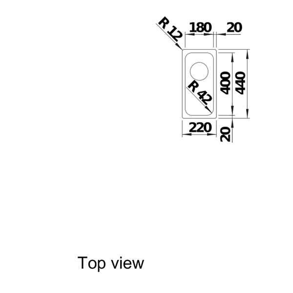 Blanco SOLIS 180-U Undermount Sink 2