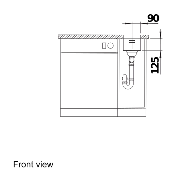 Blanco SOLIS 180-U Undermount Sink 4