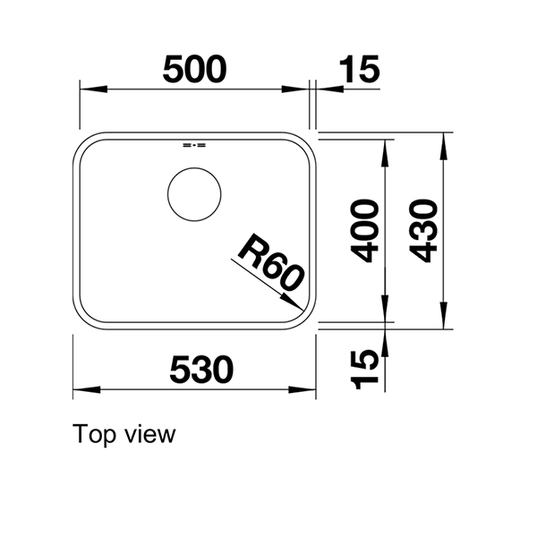 Blanco  SUPRA 500-U Undermount Sink 2