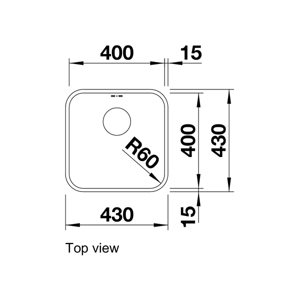 Blanco SUPRA 400-U Undermount Sink 2