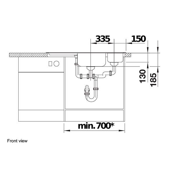 Blanco DELTA IF  Inset Sink 4