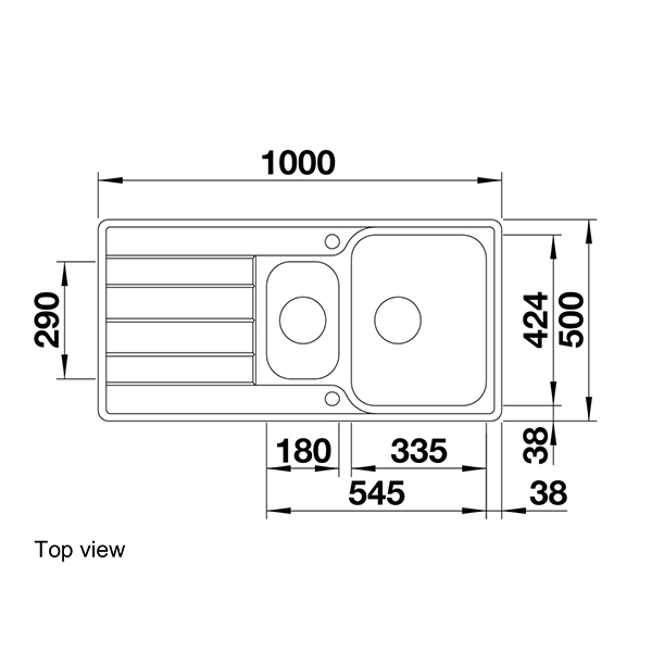 Blanco CLASSIMO 6 S-IF Inset Sink 2