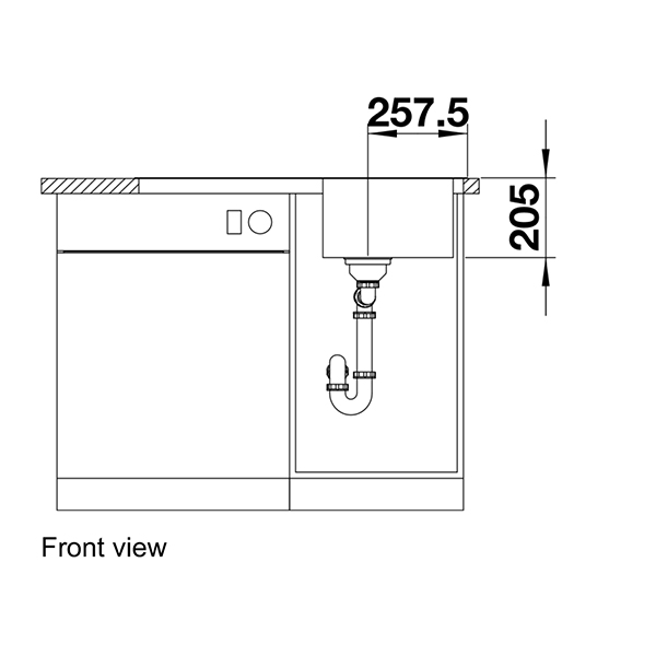 Blanco CLASSIMO 45 S-IF Inset Sink 3