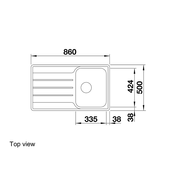 Blanco Lemis 45 SIF Inset Sink 2