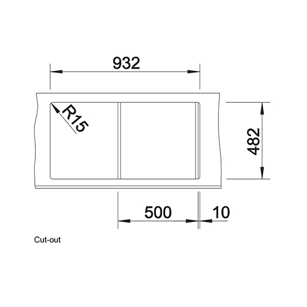 Blanco LANTOS 5 S-IF Inset Sink 3