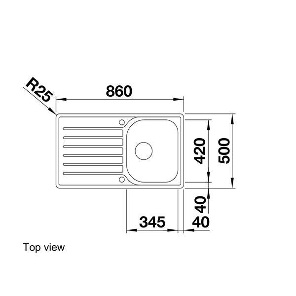 Blanco LANTOS 45 S-IF SALTO Inset Sink 2