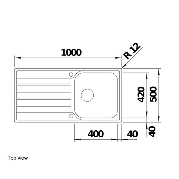 Blanco LIVIT XL 5 S Inset Sink 2