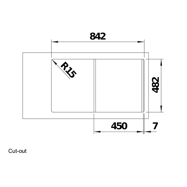 Blanco LIVIT 45 S SALTO Inset Sink 3