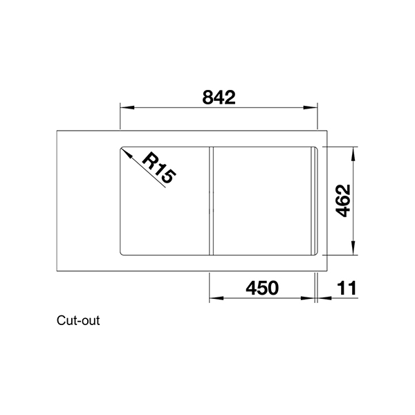 Blanco FLEX PRO 45 S Inset Sink 3