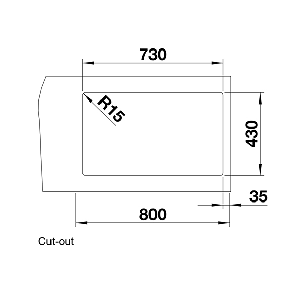 Blanco Zerox Durinox 700IF Inset Sink 3