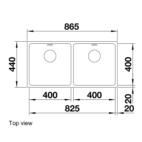 Blanco Andano 400/400-IF Inset Sink 2