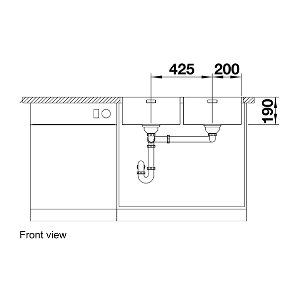 Blanco Andano 400/400-IF Inset Sink 4