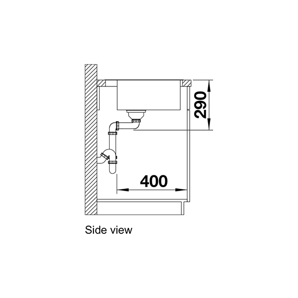 Blanco ANDANO 700 IF/A Inset Sink 5