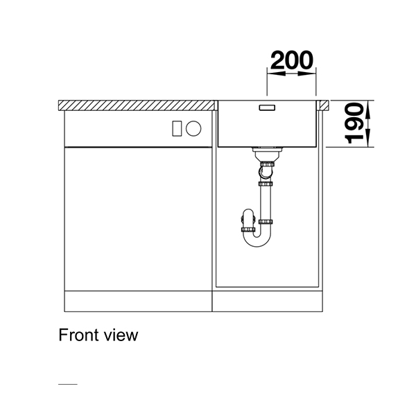 Blanco ANDANO 400 IF/A Inset Sink 4