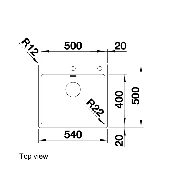 Blanco ANDANO 500 IF/A Inset Sink 2