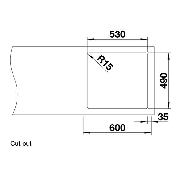 Blanco ANDANO 500 IF/A Inset Sink 3