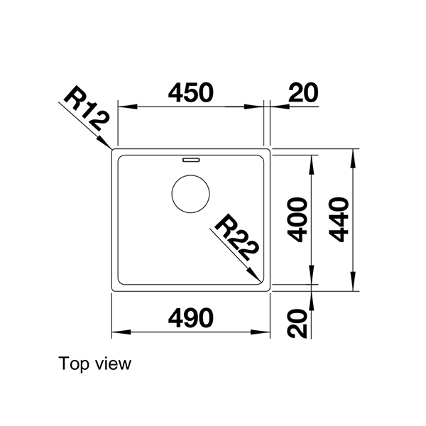 Blanco ANDANO 450-IF Inset Sink 2