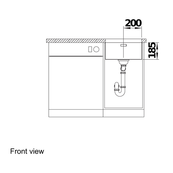 Blanco SOLIS 400 U Undermount Sink 4